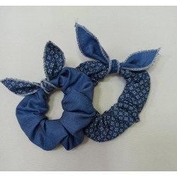 Scrunchies vaquero, packs de 2