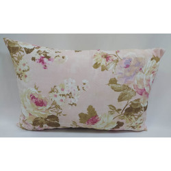 cojin  Alargado floral rosa